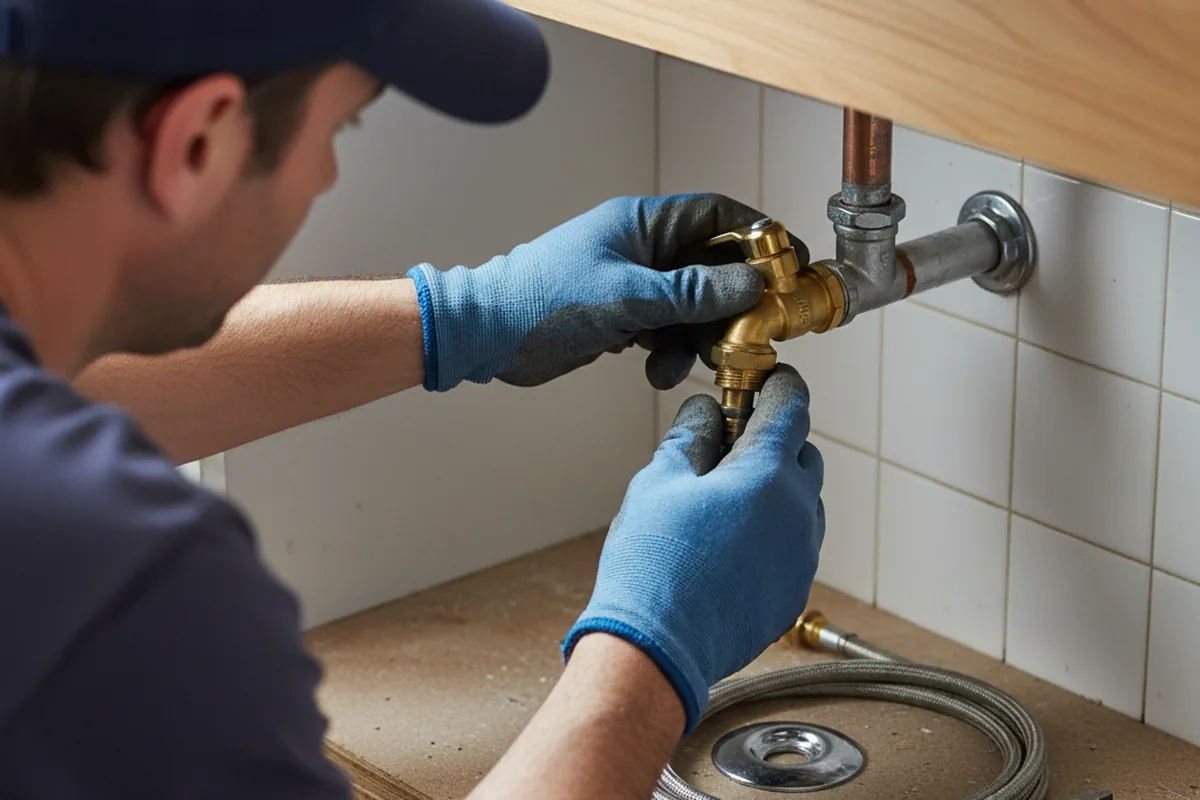 Shutoff valve and fitting work during Repiping in Pine Ridge